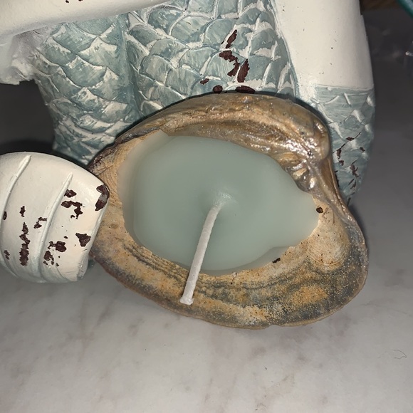 Homemade Soy Wax Candle in a Seashell Ocean Breeze Scented - Picture 7 of 12
